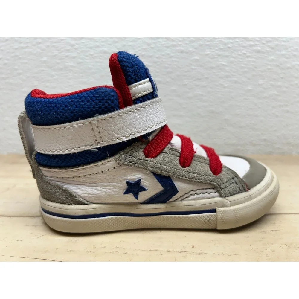 Converse All Star Pro Blaze Strap Leather High Top Sneakers Kids Size 5